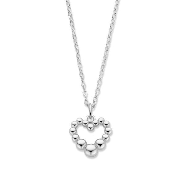 925 Sterlingsilber vergoldet Halskette Damen Herzkette 2.0