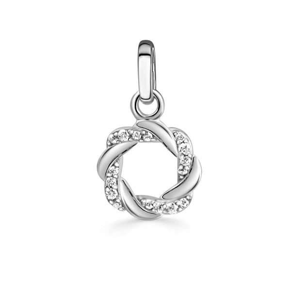 925 Sterlingsilber Halskette Damen Kranzkette mit Zirkonia