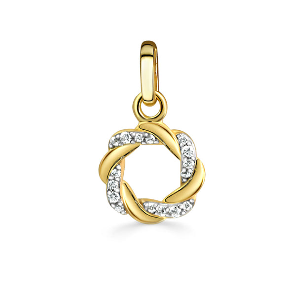 925 Sterlingsilber Halskette Damen Kranzkette mit Zirkonia von Hitschmuck-Berlin