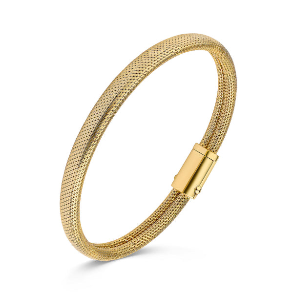 925 Sterlingsilber vergoldet Damen Milanaise-Armband von Hitschmuck-Berlin