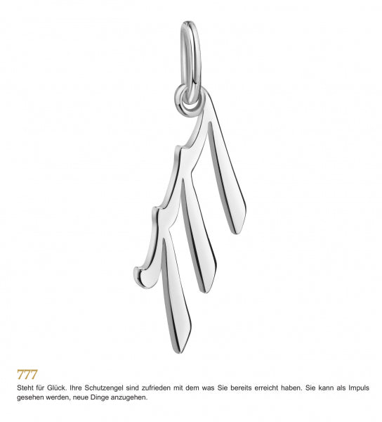 925 Sterlingsilber Halskette Damen Anhänger Engelszahlen von Hitschmuck-Berlin