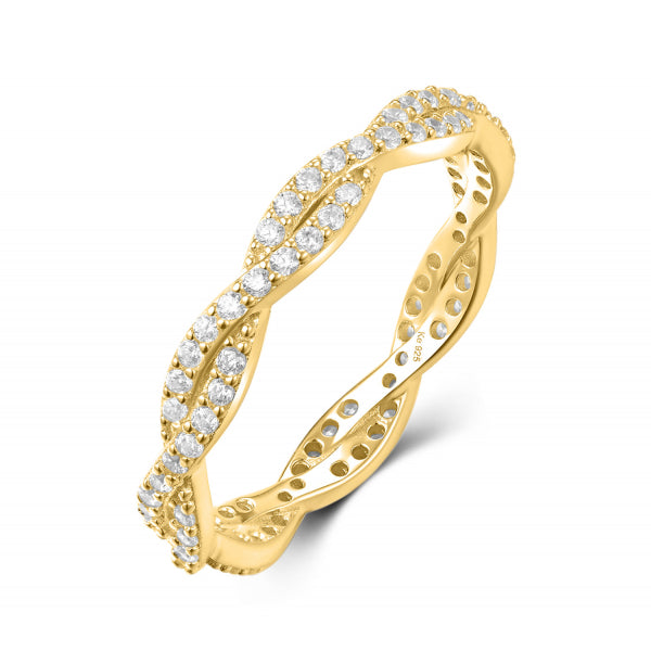 925 Sterlingsilber Damen Twisted Ring 2.0 von Hitschmuck-Berlin