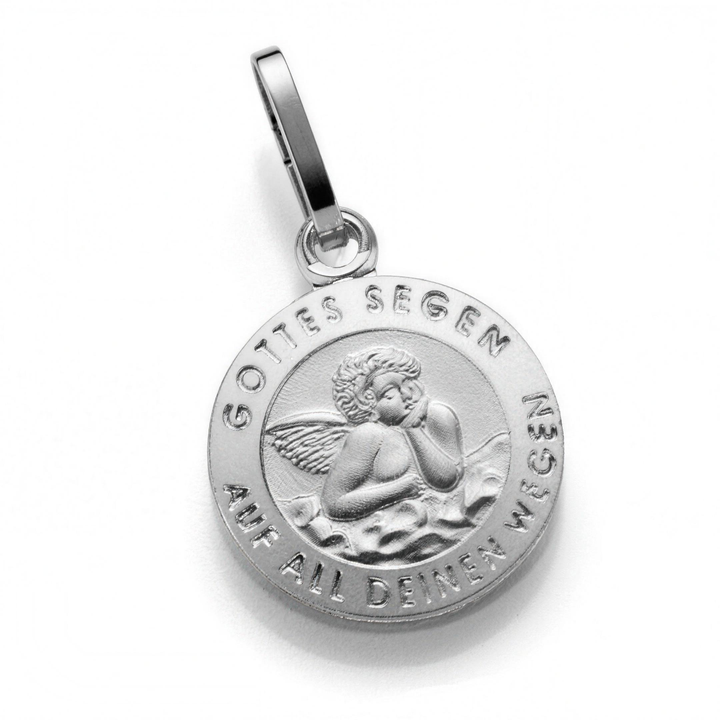 925 Sterlingsilber Anhänger Damen Schutzengel von HitSchmuck, Produktfoto vor weißem Hintergrund