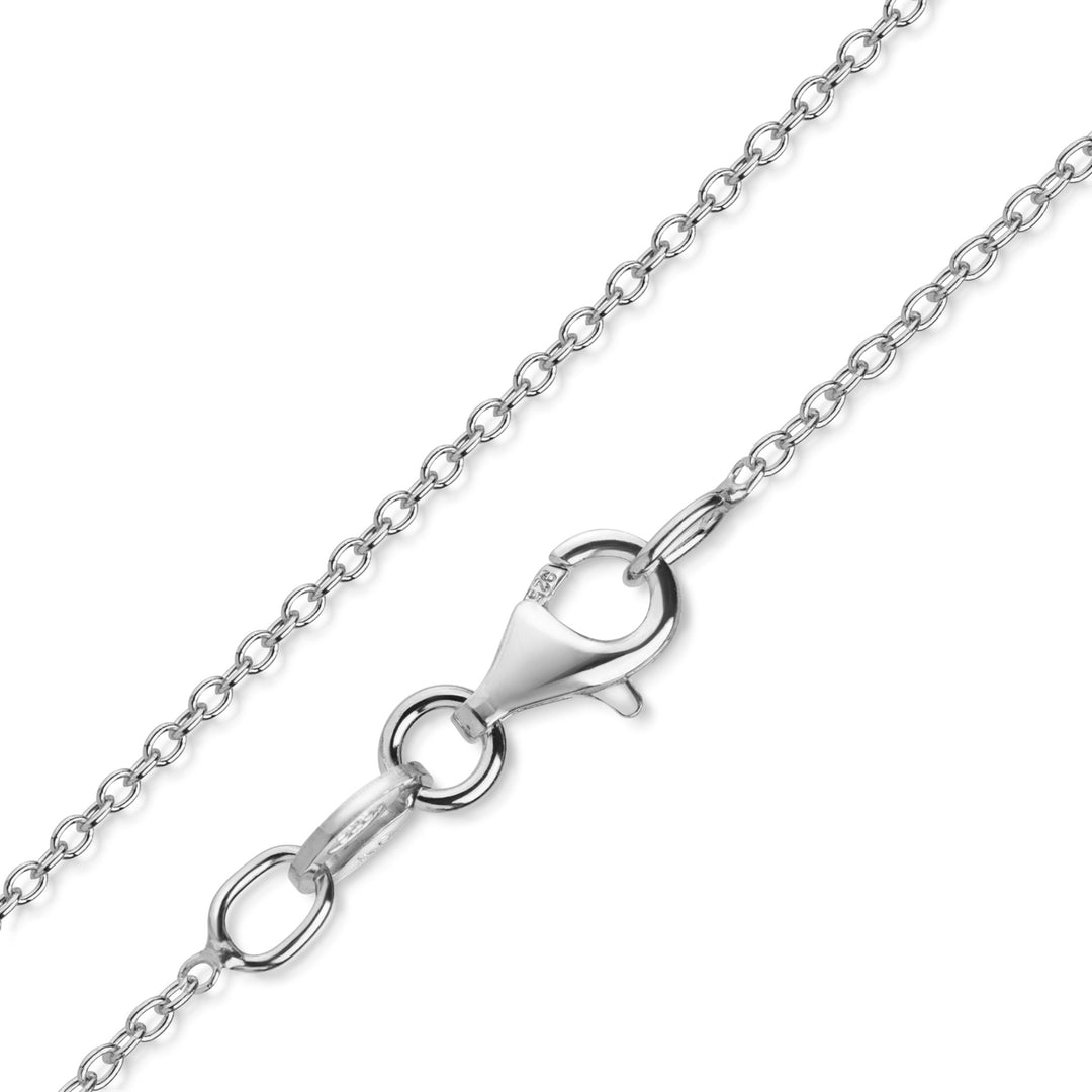 925 Sterlingsilber Halskette Damen Ankerkette 1,2 mm in Silber von HitSchmuck