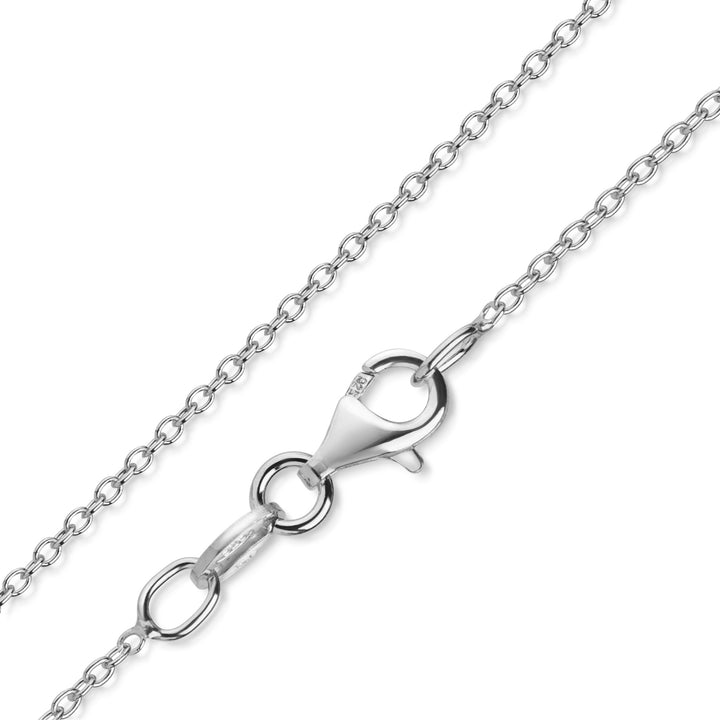 925 Sterlingsilber Halskette Damen Ankerkette 1,2 mm in Silber von HitSchmuck