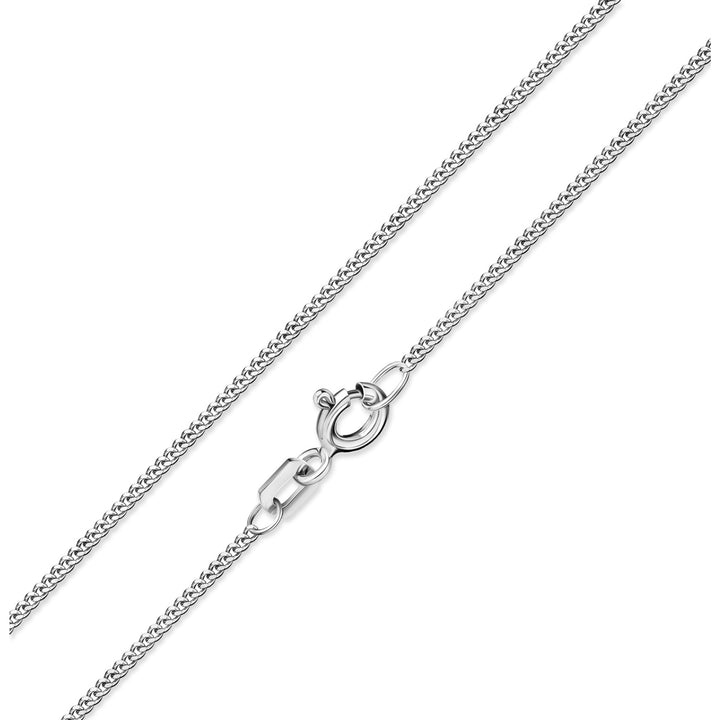 925 Sterlingsilber Halskette Damen Panzerkette 1,2 mm in Silber von HitSchmuck