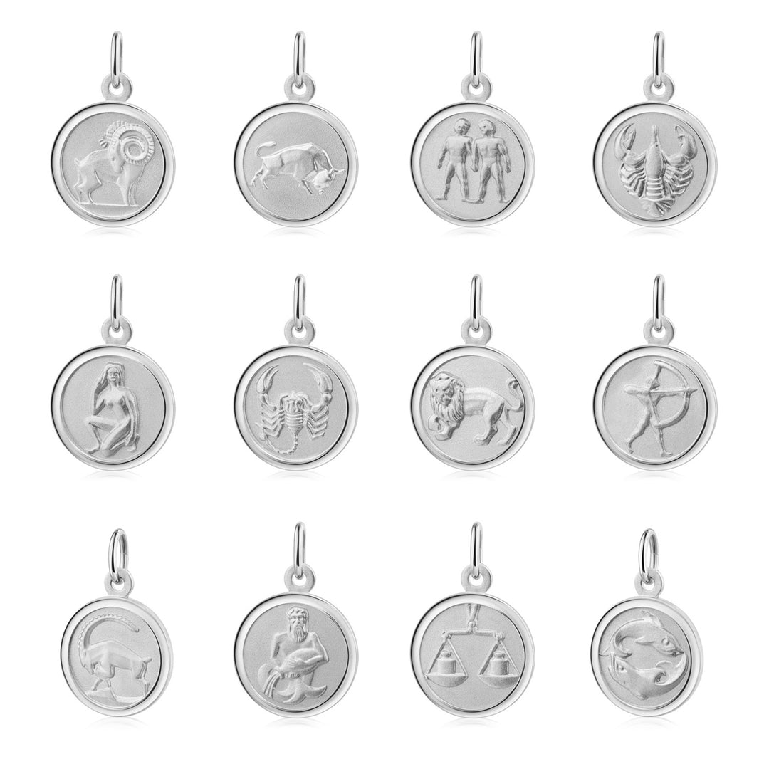 925 Sterlingsilber Halskette Damen Sternzeichen Anhänger von HitSchmuck