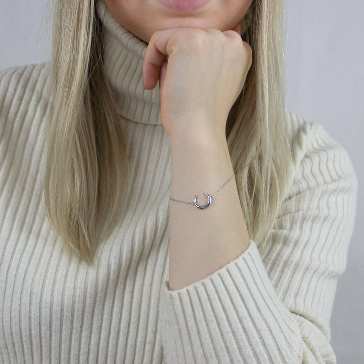 925 Sterlingsilber Damen Mond Armband