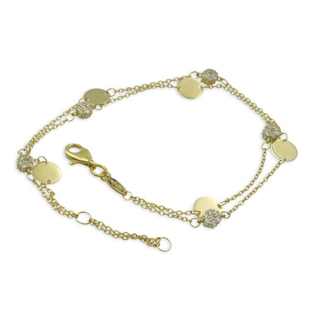 925 Sterlingsilber Damen Armband mit Zirkonia Dots von Hitschmuck-Berlin