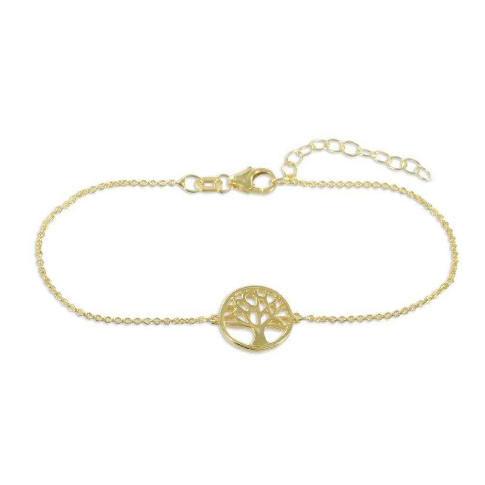 925 Sterlingsilber vergoldet Damen Lebensbaum Armband von Hitschmuck-Berlin