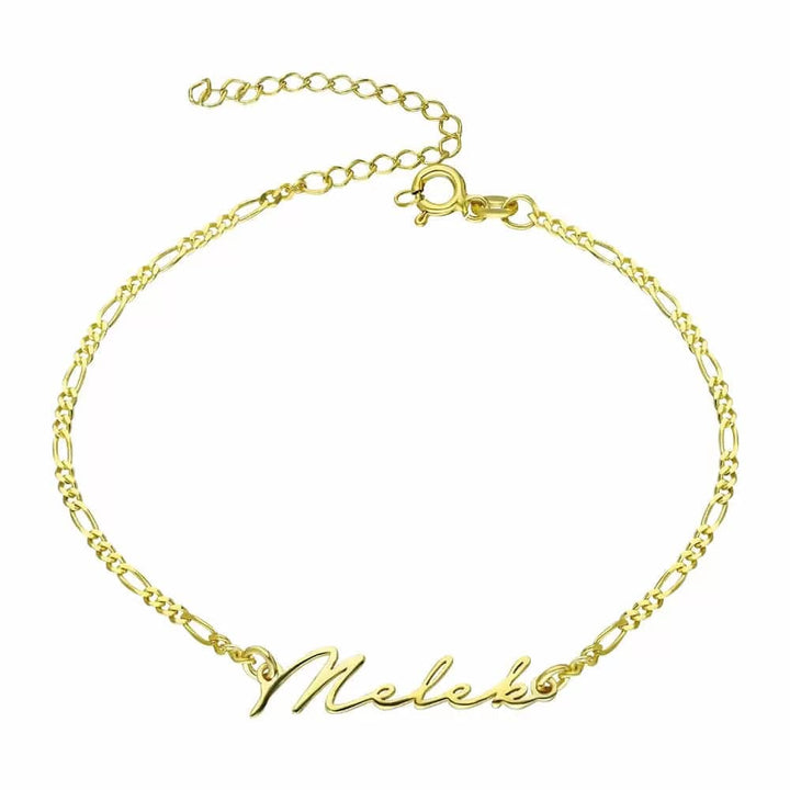 925 Sterlingsilber vergoldet Armband Damen Namensarmband von Hitschmuck-Berlin