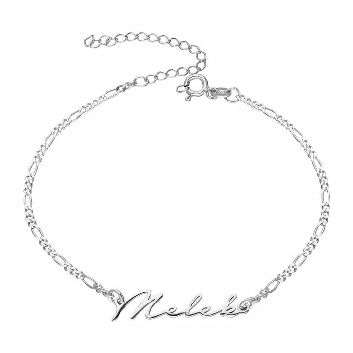 925 Sterlingsilber vergoldet Armband Damen Namensarmband