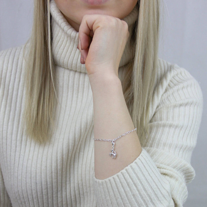 925 Sterlingsilber Charm Anhänger Pferd