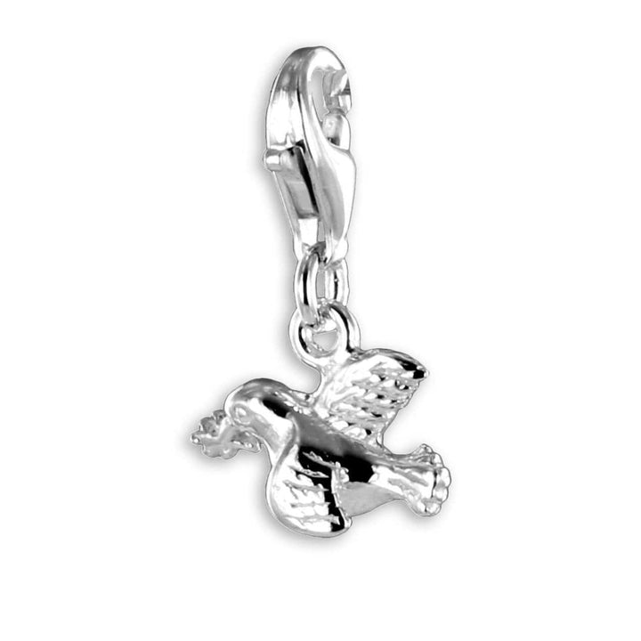 925 Sterlingsilber Charm Anhänger Taube von Hitschmuck-Berlin