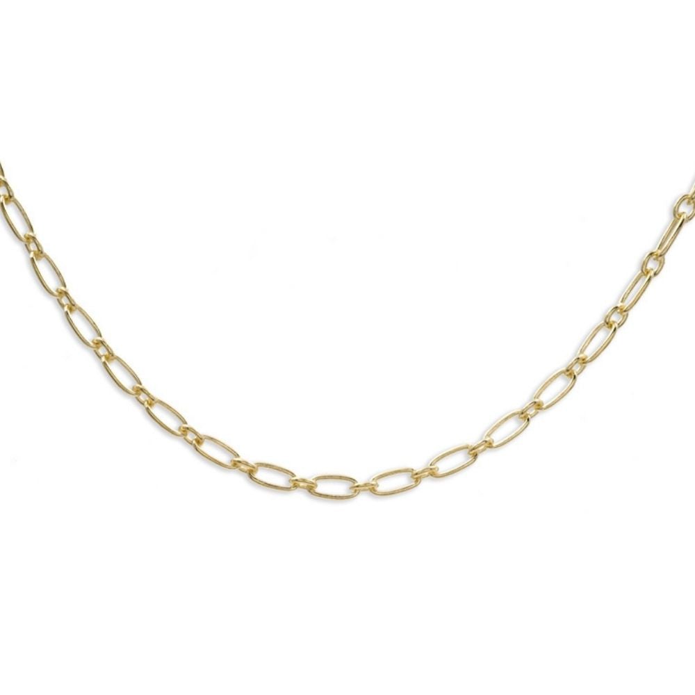 925 Sterlingsilber vergoldet Halskette Damen Ankerkette 2,7mm von Hitschmuck-Berlin