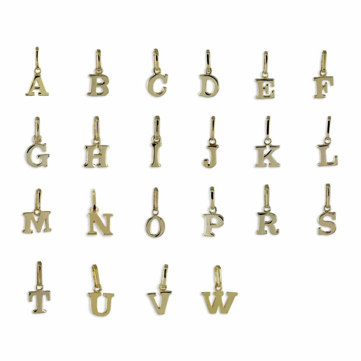 333er Gold Halskette Damen Buchstabenanhänger von Hitschmuck-Berlin