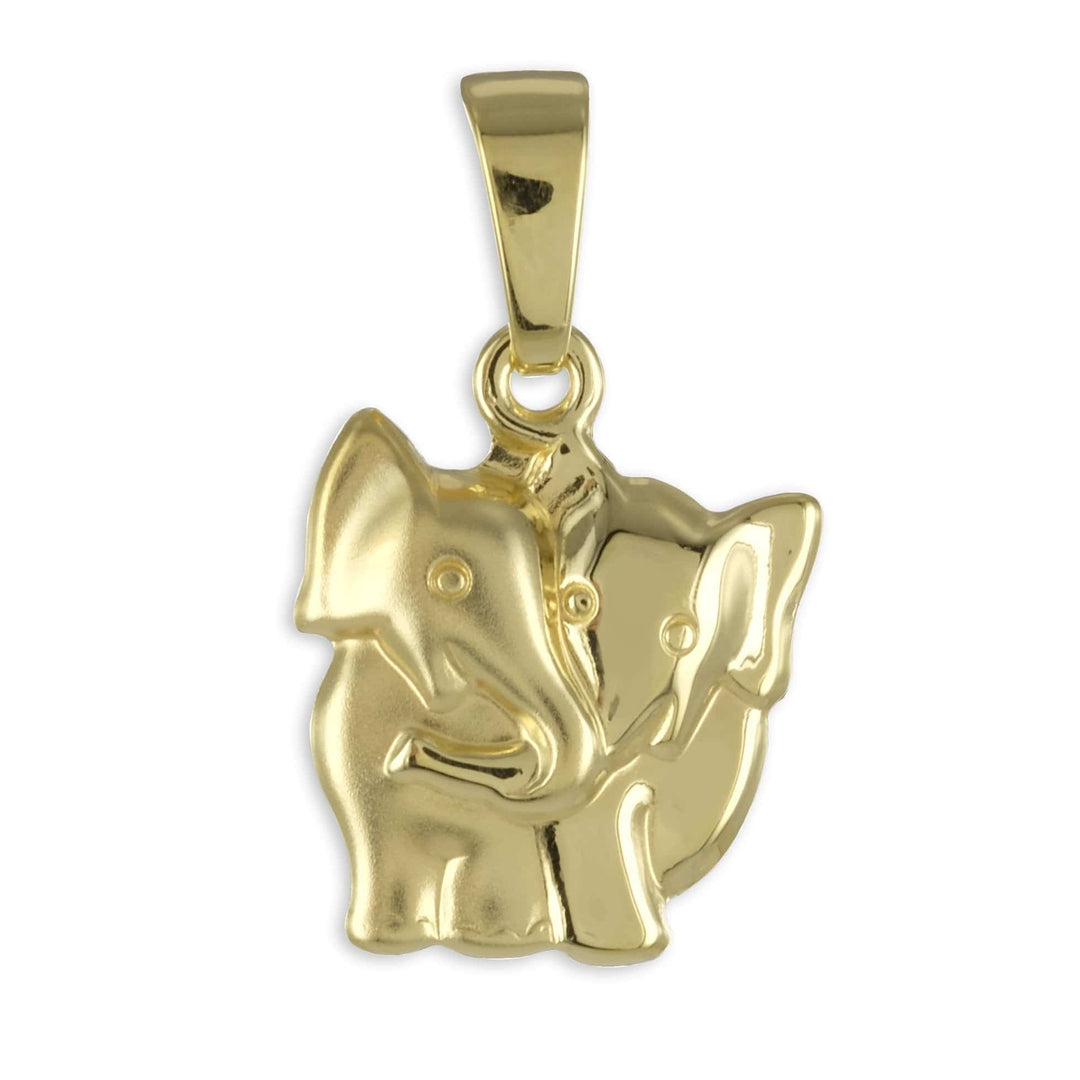 333er Gold Halskette Damen Elefanten Anhänger von Hitschmuck-Berlin