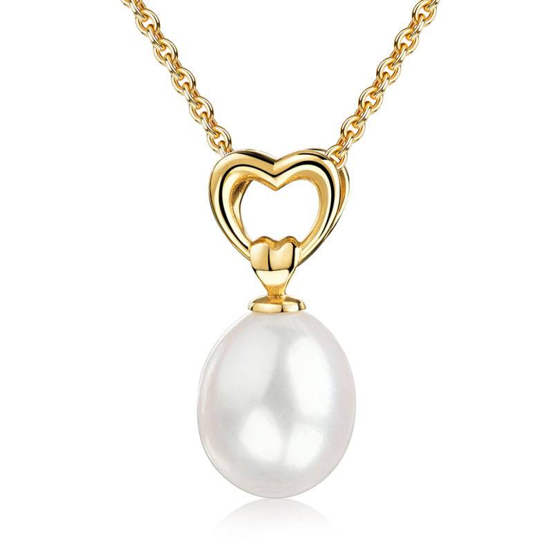 925 Sterlingsilber Halskette Damen Collier Süßwasser-Zuchtperle von Hitschmuck-Berlin
