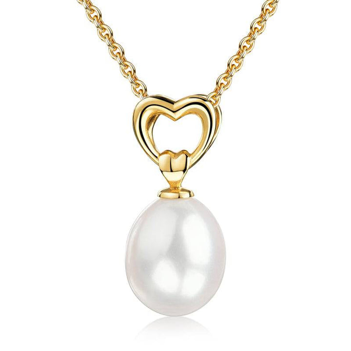 925 Sterlingsilber Halskette Damen Collier Süßwasser-Zuchtperle von Hitschmuck-Berlin