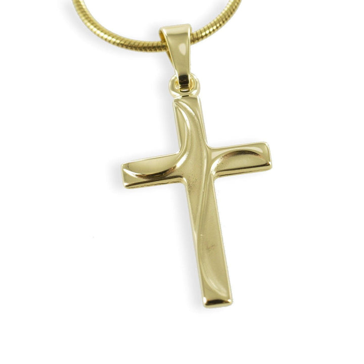 333er Gold &amp; 925 Silber Halskette Damen Kreuzanhänger von Hitschmuck-Berlin