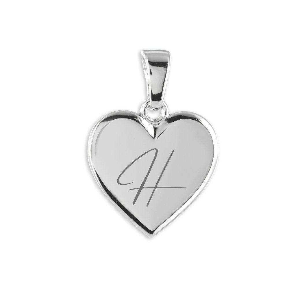 333er Gold &amp; 925 Silber Halskette Damen Herz