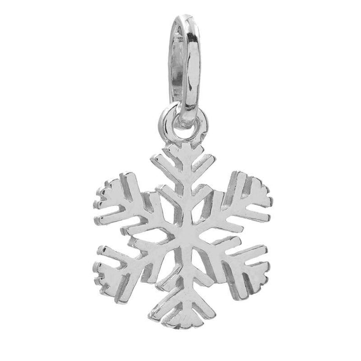925 Sterlingsilber vergoldet Halskette Damen Schneeflocken Anhänger