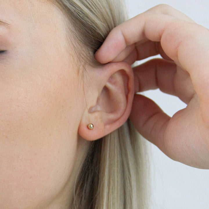 333er Gold &amp; 925 Silber Ohrringe Damen Ohrstecker