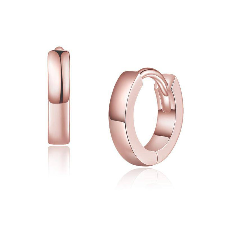 925 Sterlingsilber vergoldet Ohrringe Damen Klappcreolen