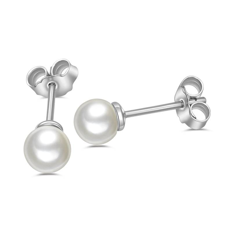925 Sterlingsilber Ohrringe Damen Ohrstecker Süßwasser-Zuchtperle