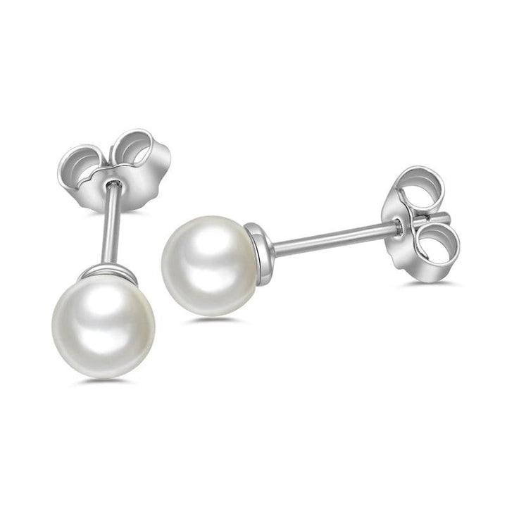 925 Sterlingsilber Ohrringe Damen Ohrstecker Süßwasser-Zuchtperle