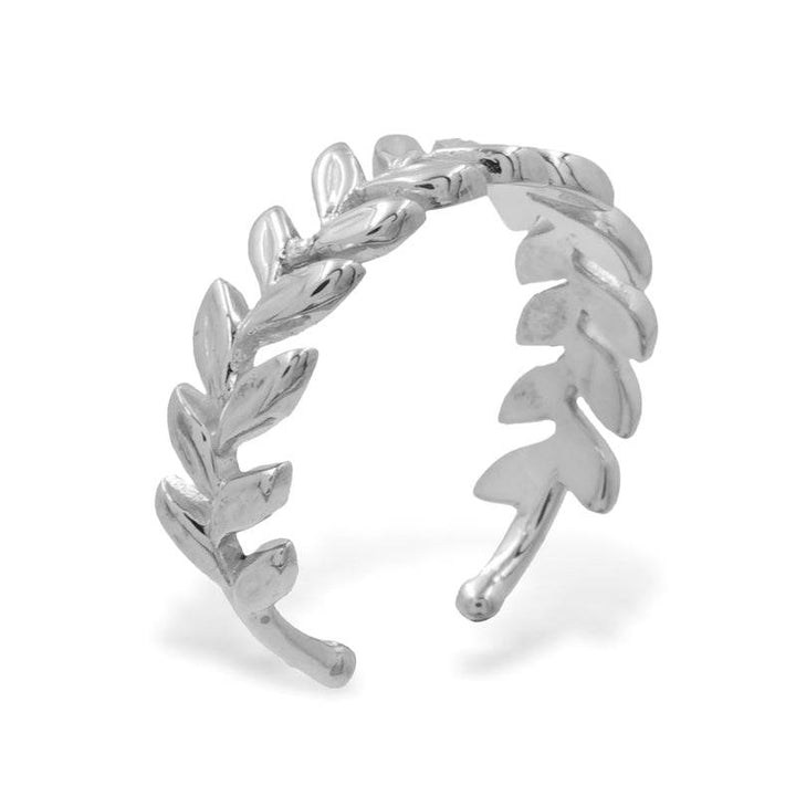 925 Sterlingsilber vergoldet Ohrringe Damen Ear Cuff Blätter