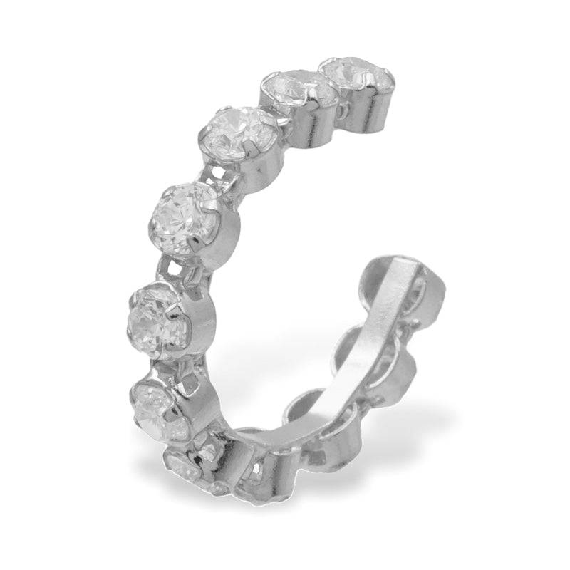 925 Sterlingsilber vergoldet Ohrringe Damen Ear Cuff mit Zirkonia