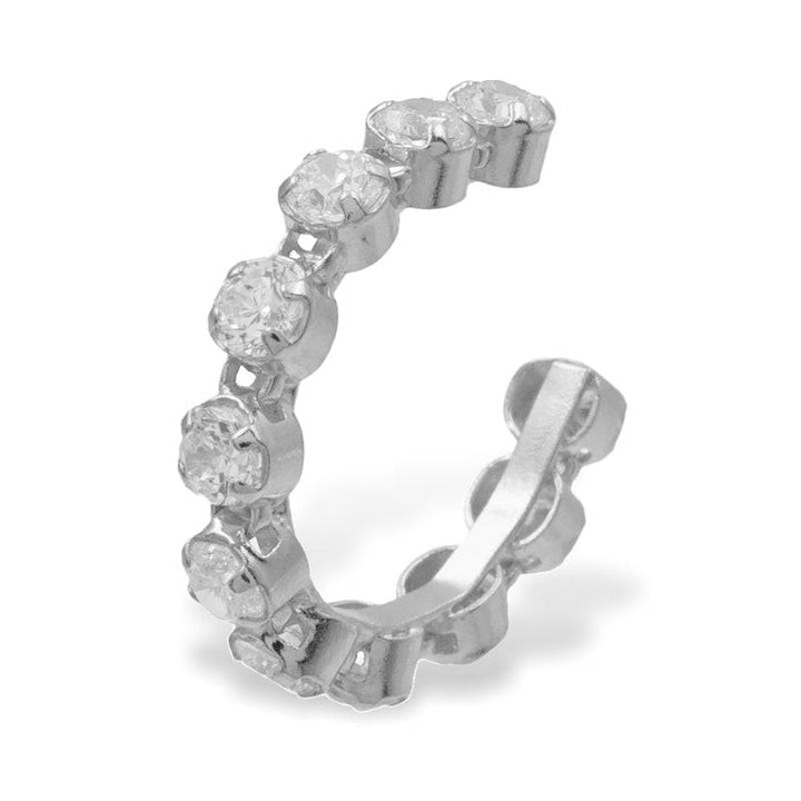 925 Sterlingsilber vergoldet Ohrringe Damen Ear Cuff mit Zirkonia