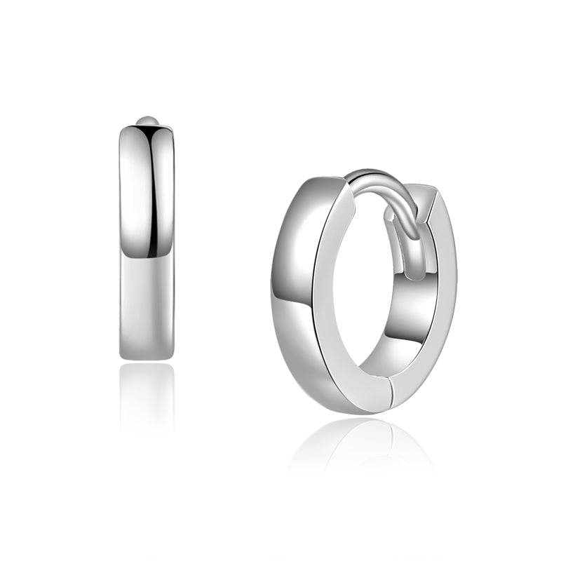 925 Sterlingsilber vergoldet Ohrringe Damen Klappcreolen