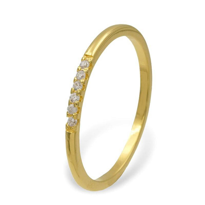925 Sterlingsilber vergoldet Damen Damenring mit Zirkonia von Hitschmuck-Berlin