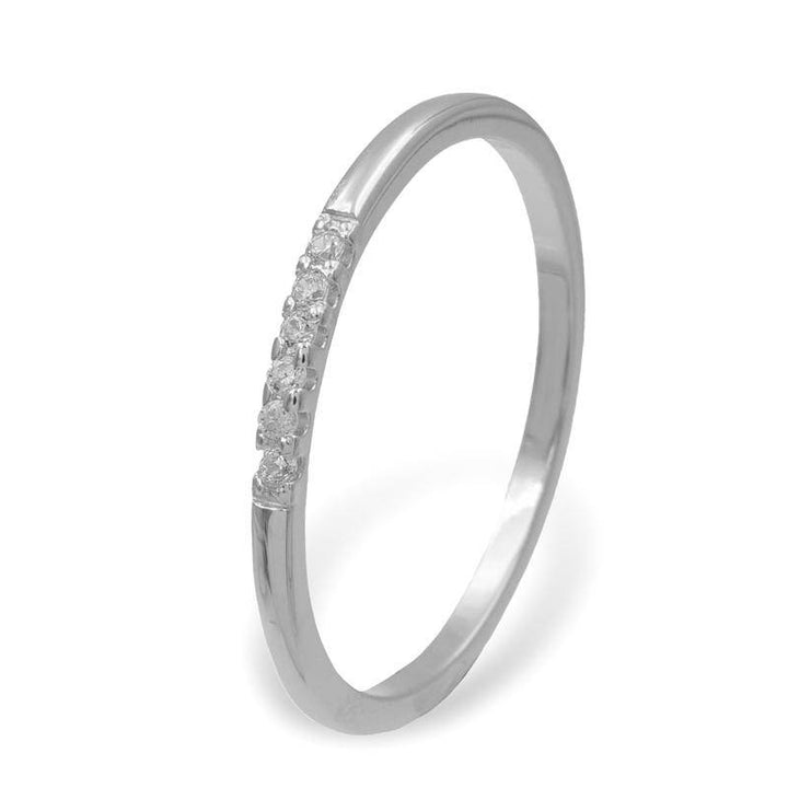 925 Sterlingsilber vergoldet Damen Damenring mit Zirkonia