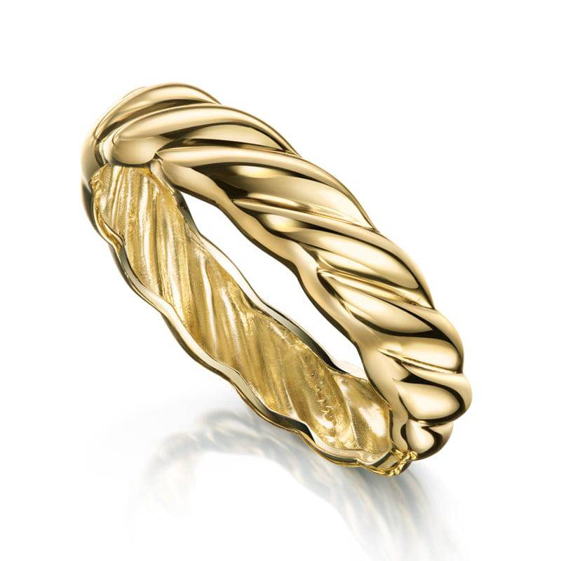 925 Sterlingsilber vergoldet Damen Damenring Croissant von Hitschmuck-Berlin