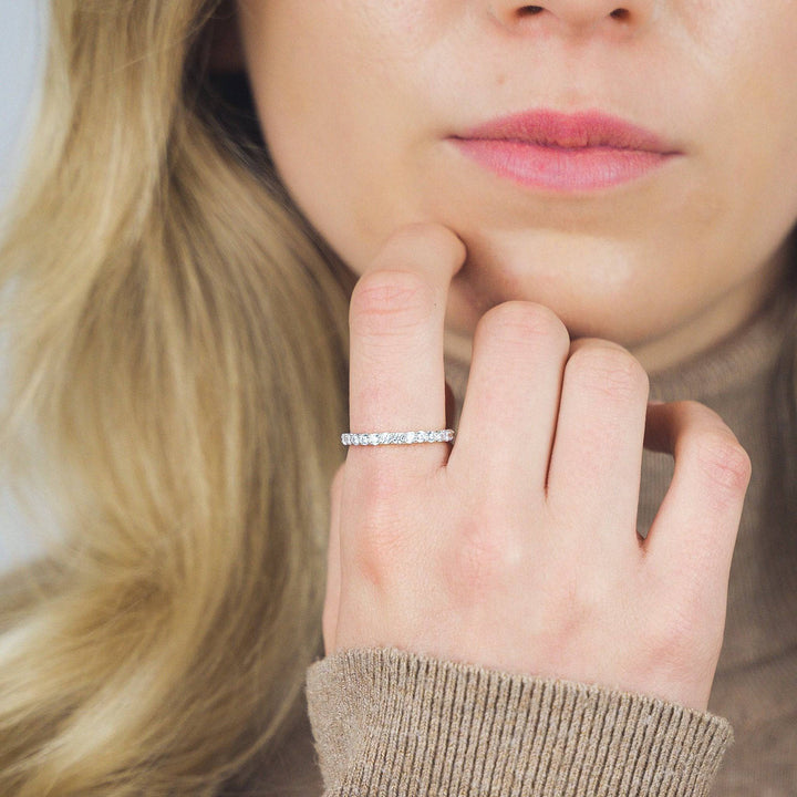 925 Sterlingsilber vergoldet Damen Kristall-Ring