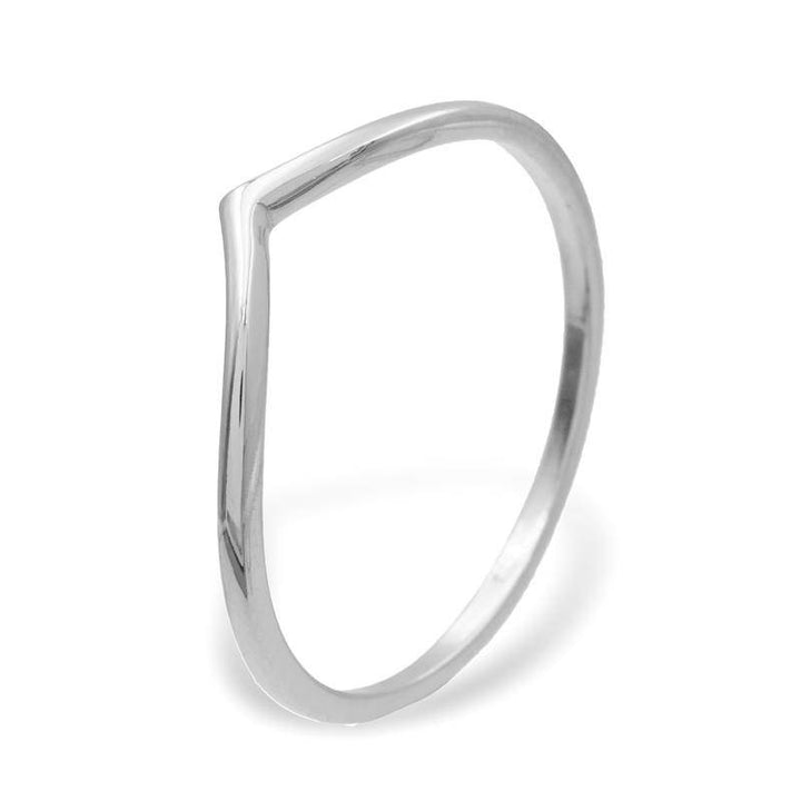 925 Sterlingsilber vergoldet Damen Wishbone-Ring