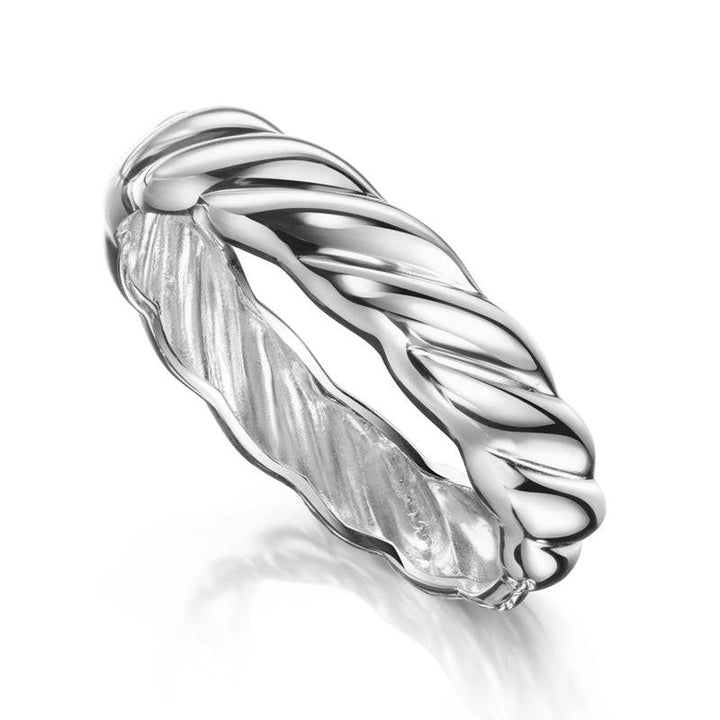 925 Sterlingsilber vergoldet Damen Damenring Croissant
