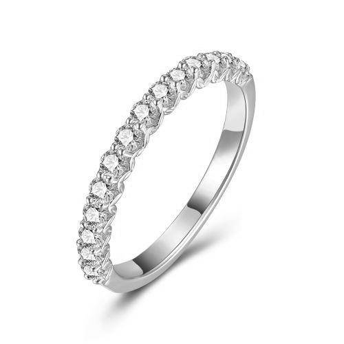 925 Sterlingsilber vergoldet Damen Kristall-Ring