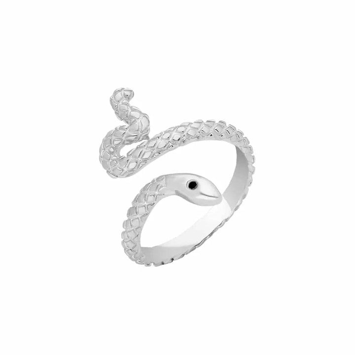 925 Sterlingsilber vergoldet Damen Schlangenring